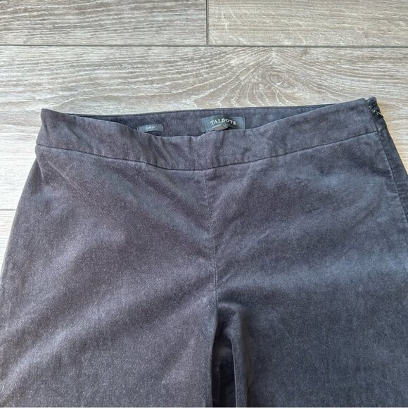 Talbots Black  Curvy Slim Fit Velveteen Pants - Picture 5 of 13